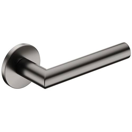 Klamka Corona Elle Slim R - Na szyldzie okrągłym, gunmetal