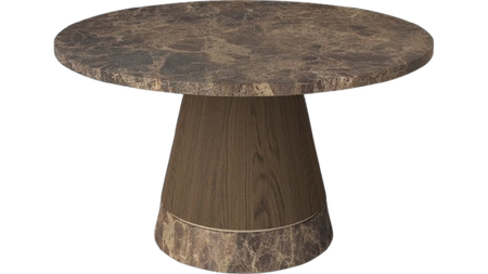Stolik kawowy Bolia Piro Coffee Table Ø60cm ciemny dąb / marmur