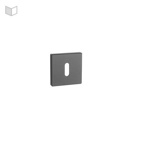 Rozeta APRILE Q SUPER SLIM 5MM BK - czarny matowy OB