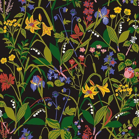 Tapeta Boras Tapeter Scandinavian Designers III - Ros och Lilja 1964