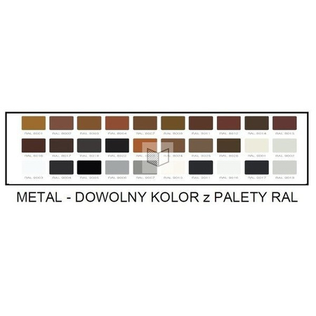 Wstawka M&T do klamek Maximal - metal czarny/grafit