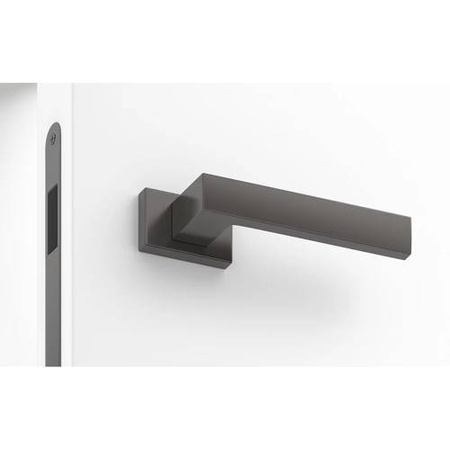 Klamka Corona Focus - Na szyldzie prostokątnym, gunmetal