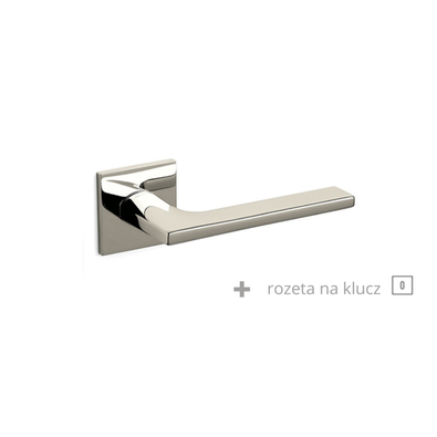 Klamka Olivari Lotus Q nikiel + rozeta na klucz