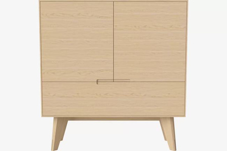 Komoda Bolia New Mood highboard - dąb bielony
