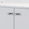 Uchwyt meblowy Buster+Punch Knob Linear Plate - srebrny
