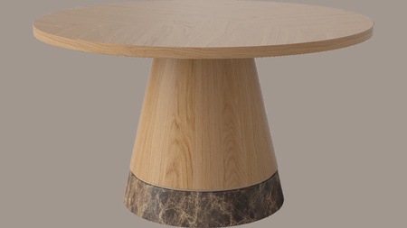 Stolik kawowy Bolia Piro Coffee Table Ø60cm dąb fornir / marmur