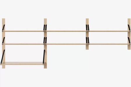 Półka Bolia Strap kombinacja Living 2 - dąb bielony/nylon
