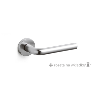 Klamka Olivari Raffaella chrom satyna + rozeta na wkładkę