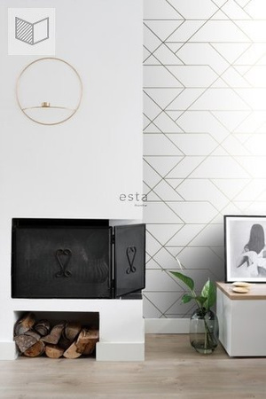 Tapeta Esta Home Black&White with a splash of gold - 139143