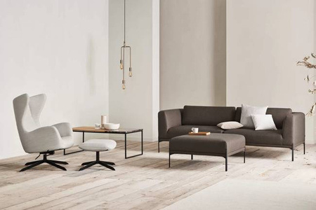 Fotel Bolia Solo na czarnych nogach Ascot - beige