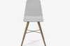 Krzesło Bolia Beaver dining chair - biały laminat/dąb olejowany