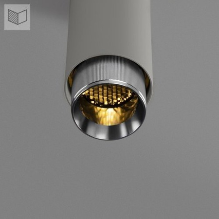 Lampa wisząca Buster + Punch Exhaust linear szary/srebrny