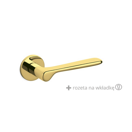 Klamka Olivari Plume złoty + rozeta na wkładkę