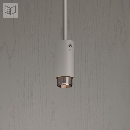 Lampa wisząca Buster + Punch Exhaust linear szary/srebrny