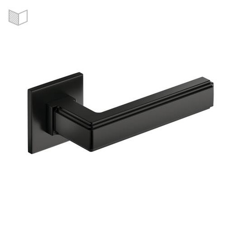 Klamka Corona Royal Slim Q, czarna