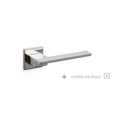 Klamka Olivari Living Q chrom + rozeta na klucz