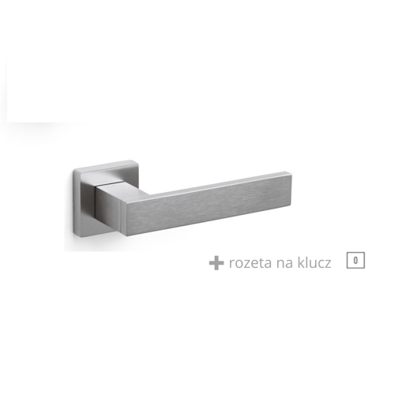 Klamka Olivari Diana chrom satyna + rozeta na klucz