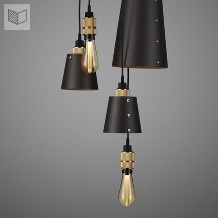 Lampa wisząca Buster + Punch Hooked 6.0 Mix grafitowy/złoty