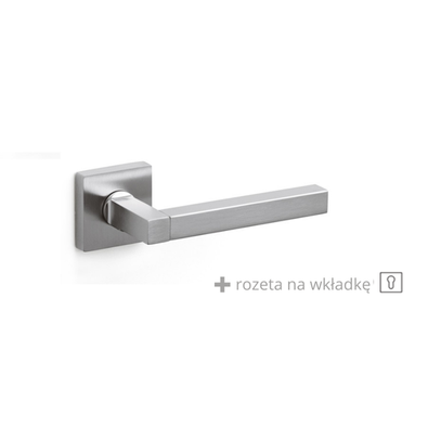 Klamka Olivari Time Q chrom satyna + rozeta na wkładkę 