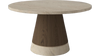 Stolik kawowy Bolia Piro Coffee Table Ø60cm ciemny dąb / trawertyn