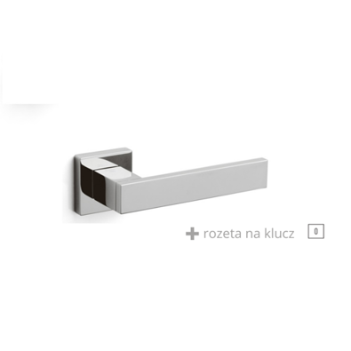 Klamka Olivari Diana chrom + rozeta na klucz