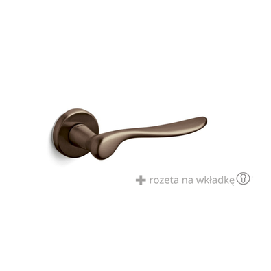 Klamka Olivari Orvieto brąz satyna + rozeta na wkładkę