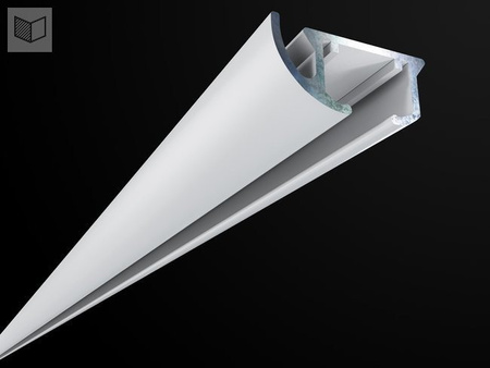 Szyna sufitowa Creativa - aluminiowa podwójna biała ZD2-150