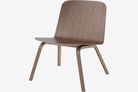 Krzesło Bolia Palm veneer lounge chair - orzech olejowany