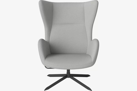 Fotel Bolia Solo na czarnych nogach Ascot - light grey 
