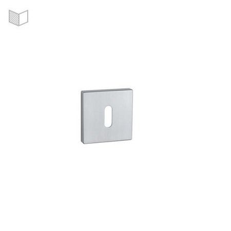 Rozeta APRILE Q SUPER SLIM 5MM SC - chrom satynowy OB