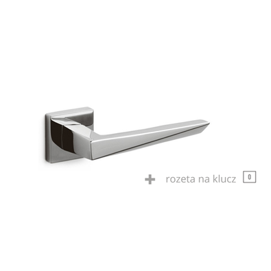 Klamka Olivari Sky Q chrom + rozeta na klucz