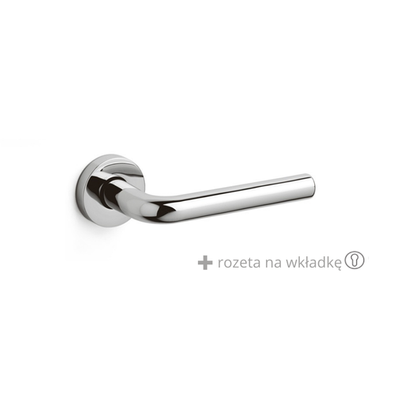 Klamka Olivari Raffaella chrom + rozeta na wkładkę