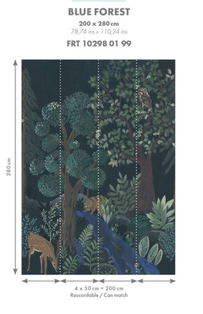 Panel Caselio La Foret - Blue Forest 102980199