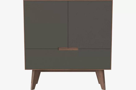 Komoda Bolia New Mood highboard - zielony/orzech