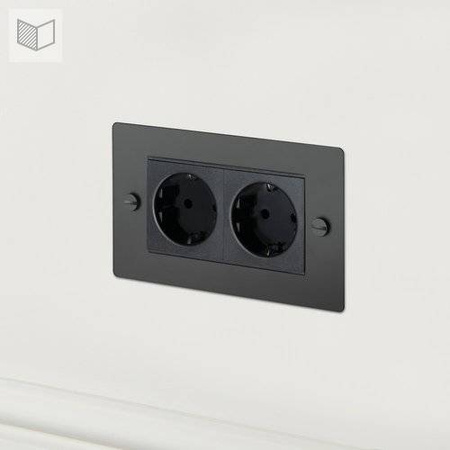 Gniazdo wtykowe Buster+Punch 2G Euro Socket czarne