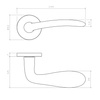 Klamka Aprile Ambrosia Slim 7mm - złoty mat