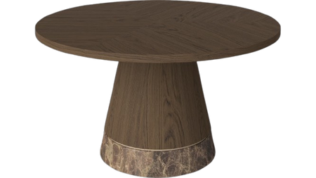 Stolik kawowy Bolia Piro Coffee Table Ø60cm ciemny dąb / marmur