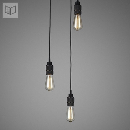 Lampa wisząca Buster + Punch Hooked 3.0 brązowa