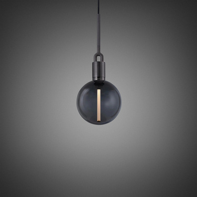 Lampa wisząca Buster+Punch Forked Pendant Globe Smoked Medium gun metal/przydymiony