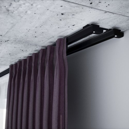 Szyna sufitowa Creativa - aluminiowa podwójna czarna ZS2-200 