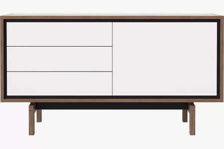Komoda Bolia Floow sideboard small - biały/orzech