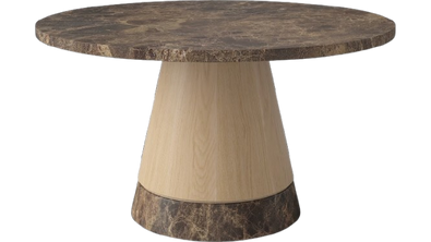 Stolik kawowy Bolia Piro Coffee Table Ø60cm dąb bielony / marmur