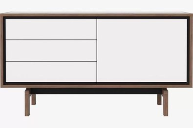 Komoda Bolia Floow sideboard small - biały/orzech