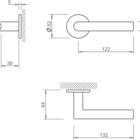 Klamka Tupai - 4200/202 5S chrom