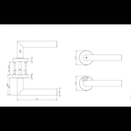 Klamka Griffwerk Lucia CLIP ON smart2lock graphite black