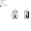 Kinkiet Buster+Punch Caged Wall 1.0 M - czarny marmur