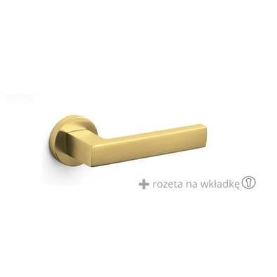 Klamka Olivari Planet złoty satyna + rozeta na wkładkę