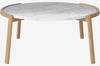 Stolik kawowy Bolia Mix Coffee table Ø94cm - biały marmur