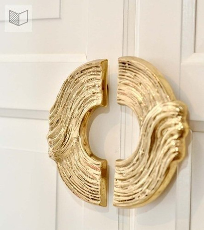 Uchwyt Pap Deco Rondo Art 0,5 S mosiądz naturalny