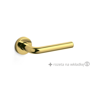 Klamka Olivari Raffaella złoty + rozeta na wkładkę
